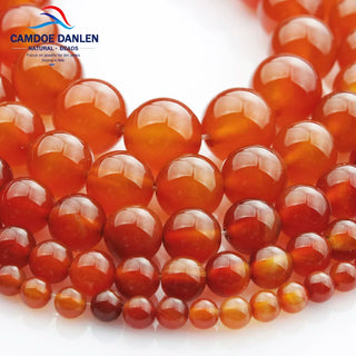 Natural Stone Carnelian Round Beads