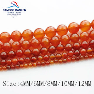 Natural Stone Carnelian Round Beads