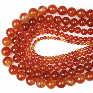 Natural Stone Carnelian Round Beads