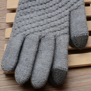 Warme Touchscreen Strickhandschuhe